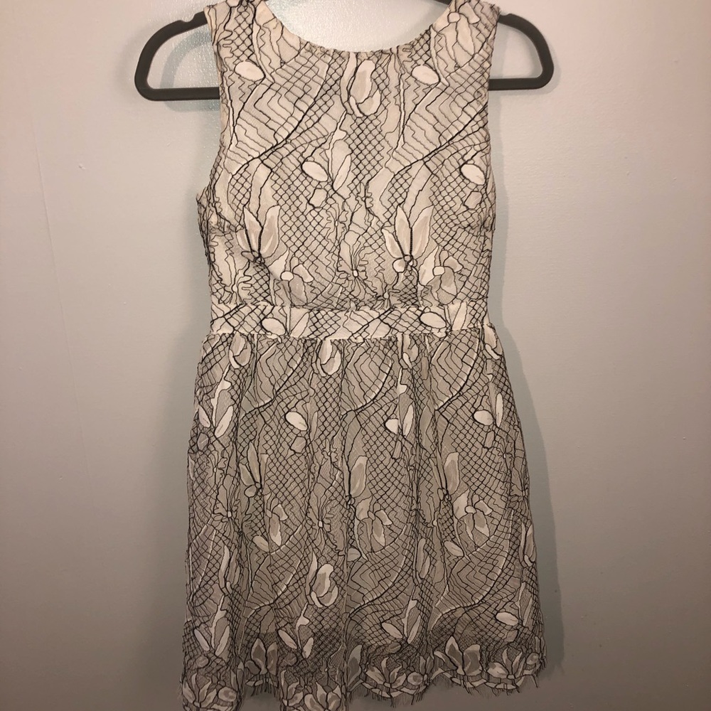 Beautiful White and Black Dress